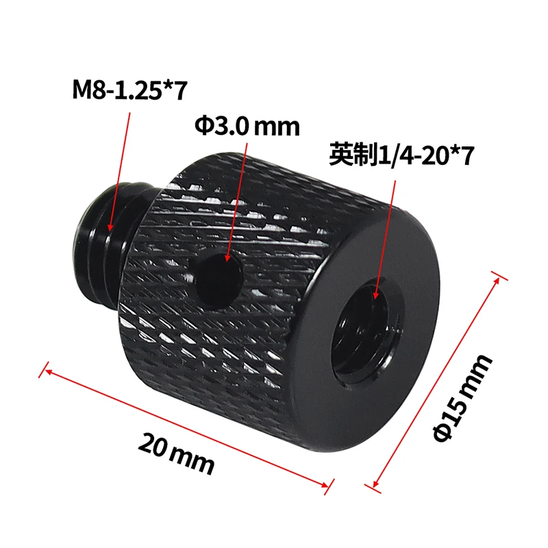 1/4 "-20 3/8-16 M6 M5 M8 M10 Stecker auf Buchse Schraube Mount Adapter für SLR Kameras Stativ Kugelkopf Konverter Fotografie Zubehör – Detail 6