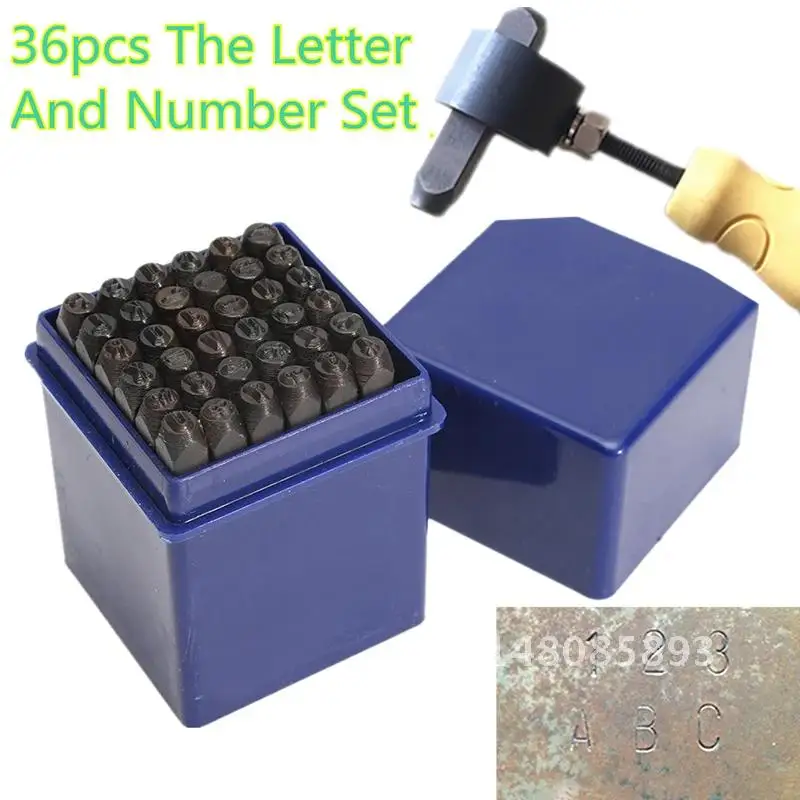 Letters & Number Punches Symbol Stamp Metal Leather Marking Puncher Kit Die Tool Case Craft Durable Stamps Alphabet And Numbers