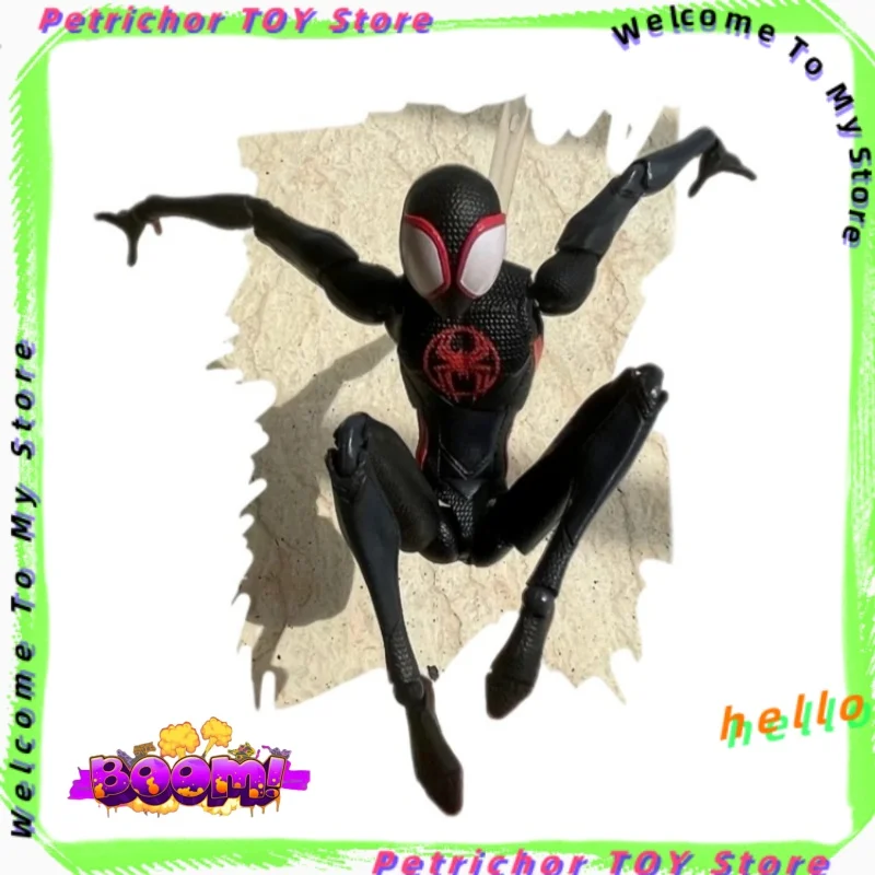 

Genuine Ct Toys Shipped Immediately Spiderman Miles Morales Shf Spider-Man Across The Spider-Verse Anime Action Figure Toys