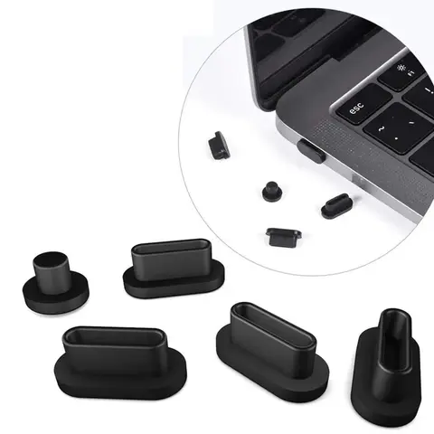 Soft Silicon for Macbook Pro Air 13 15 16 M1 M2 M3 A2442 A2485 A2992 A2179 A2338 A3113 A3114 Dust Plug USB Ports Anti-Dust Plug