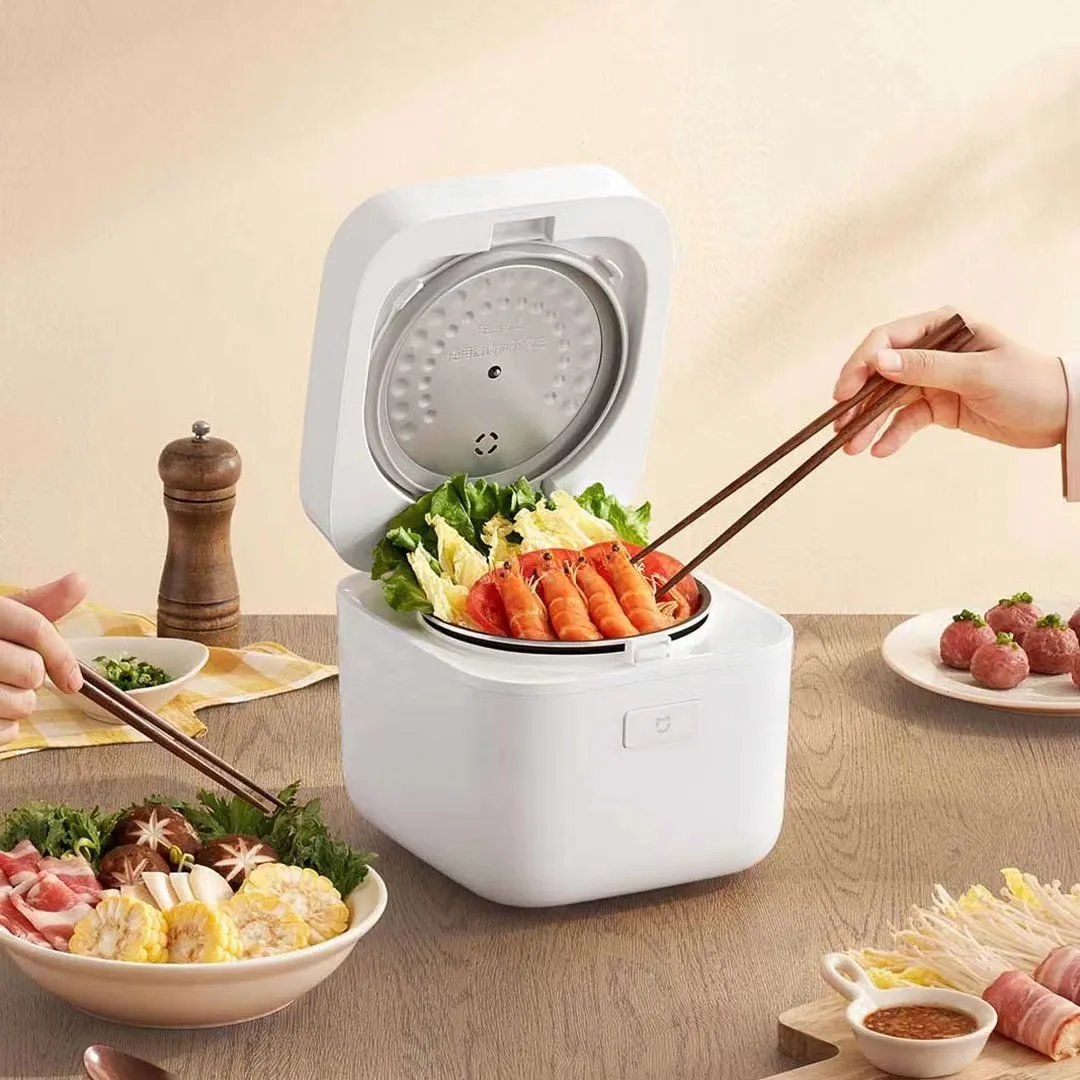 2022 Xiaomi Mijia Penanak Nasi Pintar Mini 2 Panci Masak Listrik Peralatan Multicooker 1, 5L untuk Perangkat Dapur Peralatan Rumah