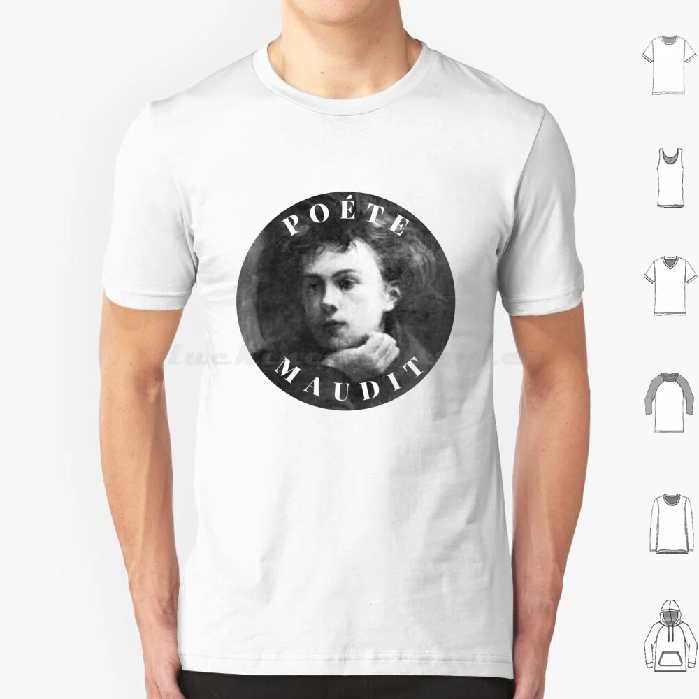 Poéte ; Literature T Shirt Big Size 100% Cotton Arthur Rimbaud Poéte French Symbolism Poets Literature Dark Academia Verlaine