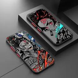 Demon Slayer Kimetsu No Yaiba Voor Samsung Galaxy S24 S23 S22 S21 S20 Fe Ultra Plus S10 Lite 5G Matte Doorschijnende Telefoonhoes