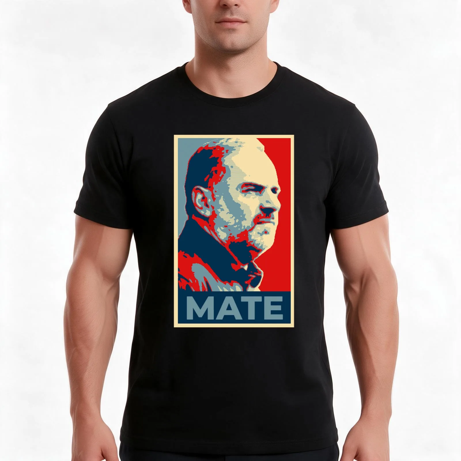 Ange Postecoglou - Hope Mate T-Shirt, Summer Casual Cotton Tee, Oversized Streetwear Tops, Vintage Graphic Print, 100% Cotton
