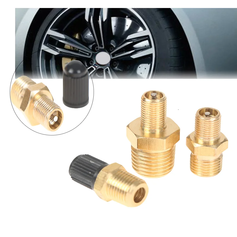 

1/4 NPT 1/8 NPT M10*1 Automobile Tire Valve Core Motorcycle Tubeless Tire Screw Valve Tire Pressure Monitoring Tire Copper Valve