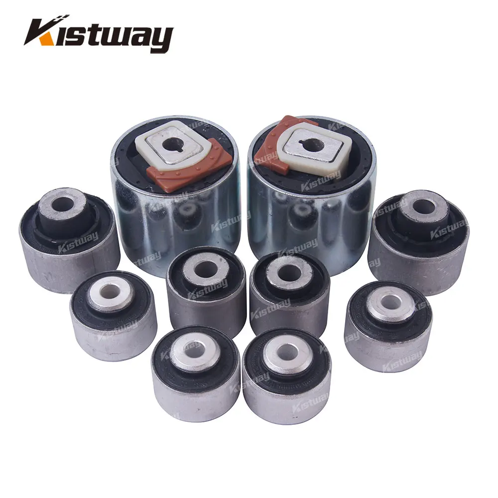 10PCS Front Suspension Control Arm Bushing Kit For Audi A8 D3 3.0 3.2 4.0 4.2 6.0 For VW Pha-eton 03-10 4E0407181 4E0407183