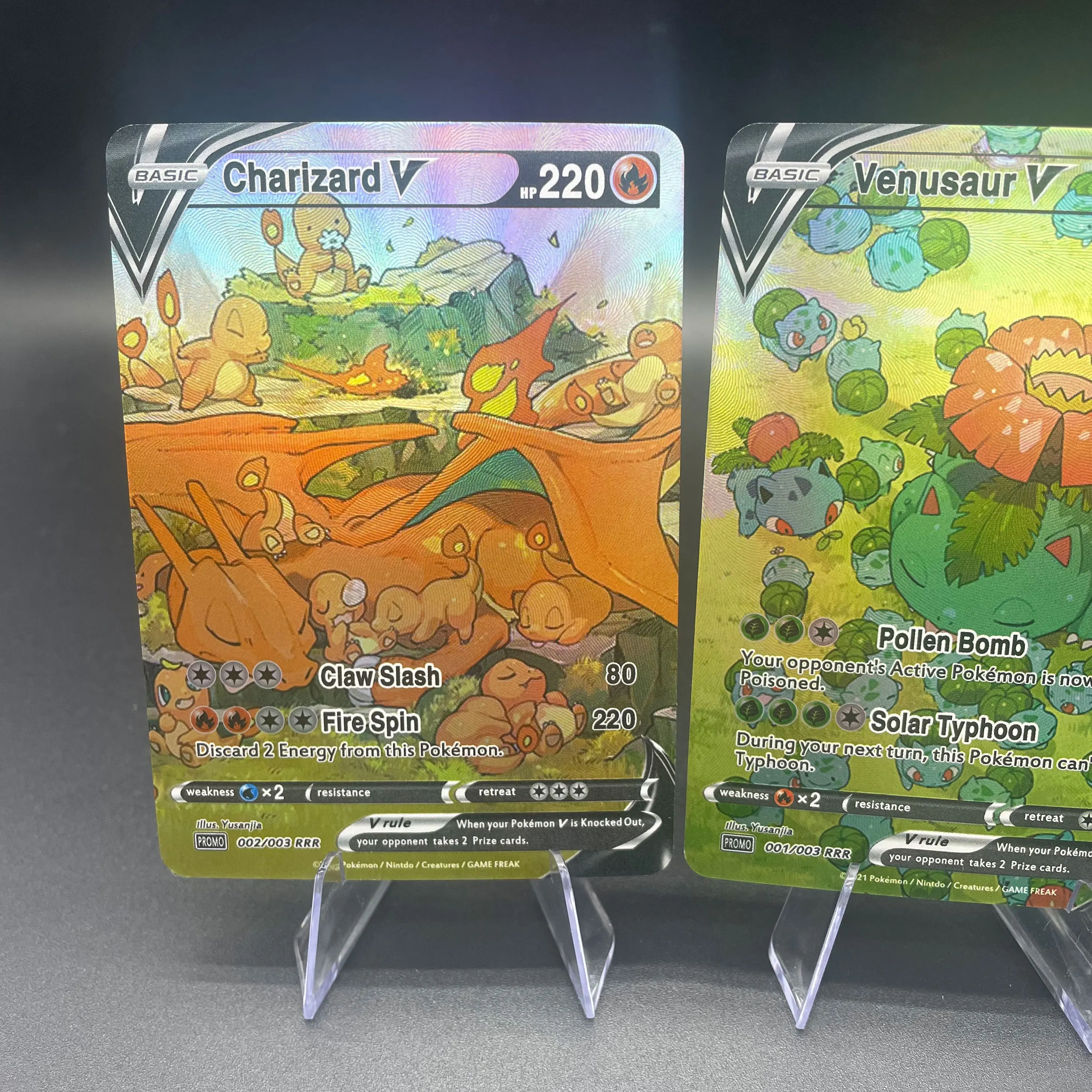 لتقوم بها بنفسك PTCG 3 قطعة/المجموعة Charizard Venusaur Blastoise النسخة الإنجليزية بطاقة فلاش ذاتية الصنع لعبة كلاسيكية أنيمي جمع بطاقة هدية لعبة