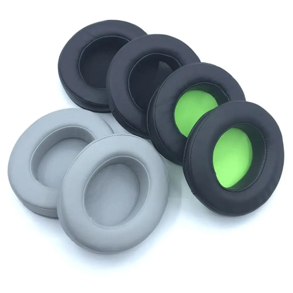 Leather Ear Pads Replacement Soft Earbuds Cover Noise-Cancelling Headset Earmuffs for Razer Nari Kraken V3 Pro