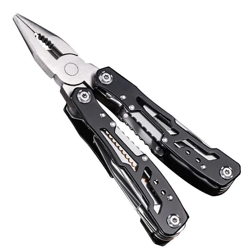 Pocket Mini Tang Mes Schroevendraaier Opvouwbare Kleine Multitool Opener Nagelvijl Precisietang Handgereedschap Outdoor Noodhulpmiddel - afbeelding 2