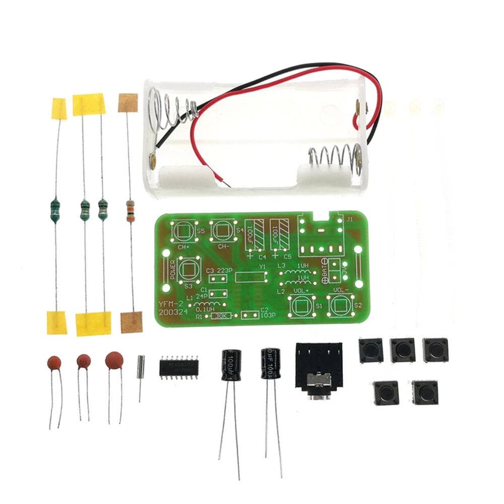 DIY Radio Kit FM Stereo Radio Learning Patch Components Welding Assembly Production Kit