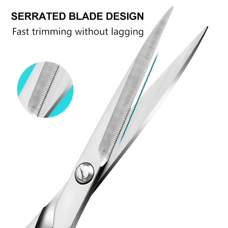 Stainless Steel Pointed Beard Scissors, Manual Makeup Eyebrow Scissors, Sharp Beauty Scissors Household Scissors Haircut