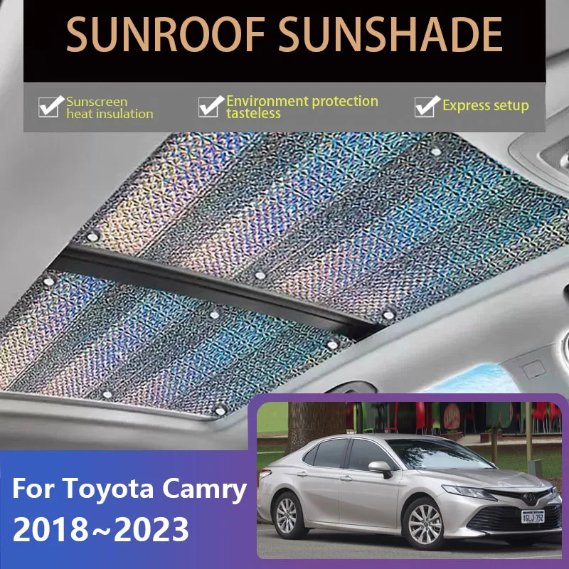 

Sunroof Sunshades For Toyota Camry XV70 8th Gen 2018~2023 2022 Skylight Roof Sunscreen Heat Insulation Anti-UV Car Accessories