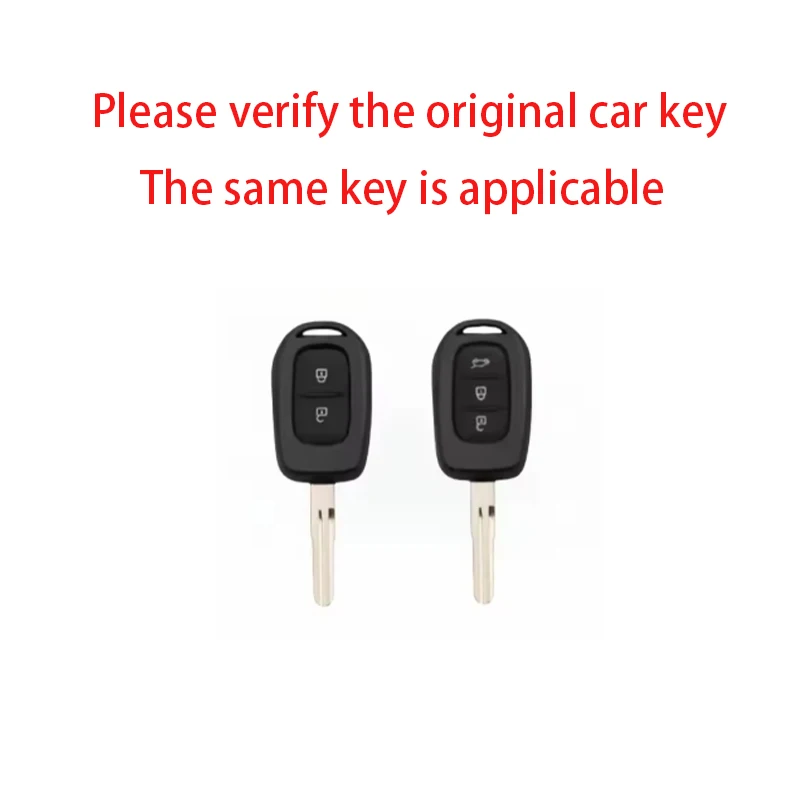 Zinc Alloy 2/3 Button Shell Holder Car Key Cover Case for Renault Kwid Traffic Symbol for Dacia Sandero Logan Duster 2016 -2018