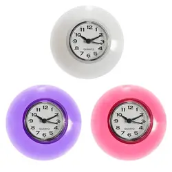 Waterproof Bathroom Clock Silent Non-Ticking Fashion Wall Clocks Suction Cup Clock For Patio Kitchen Home Decor