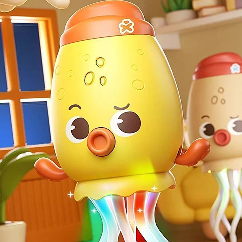 Giocattolo Polpo Danzante Elettrico Ricaricabile con Sensore di Evitamento, Robot Interattivo Musicale Luminoso, Animale Domestico Elettronico per Bambini