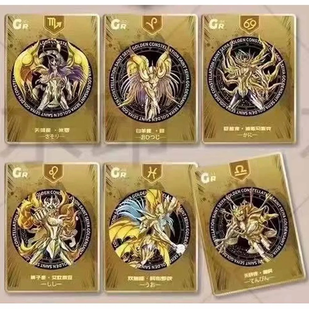 Wholesale Saint Seiya Card  Animation Japanese Characters Card Peripheral Collectible Edition Cards Kids Christmas Birthday Toy