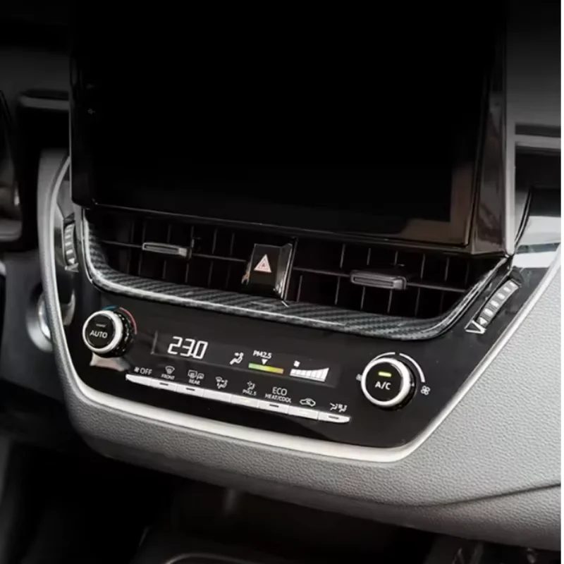 Automotive Grade ABS Carbon Fiber Dashboard Air Vent Cover  For Toyota  Corolla E210 2019 -2023 Long lasting Performance