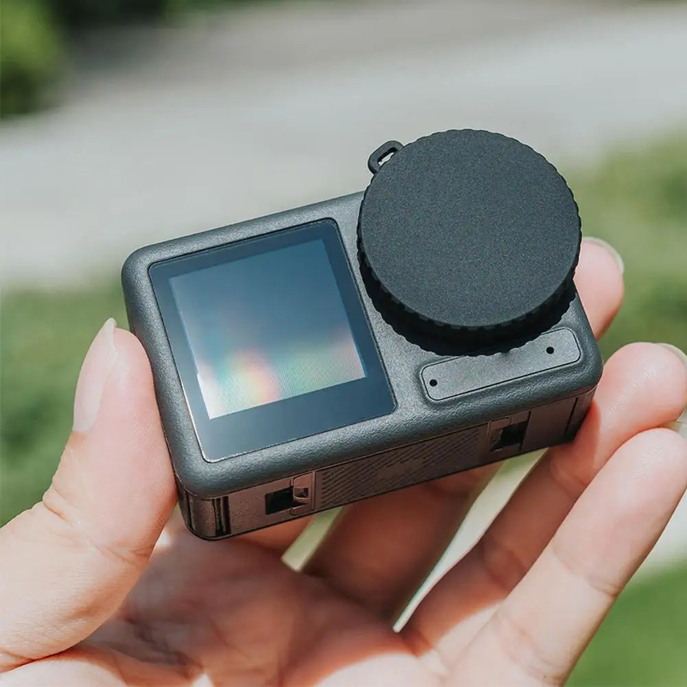 Silicone Lens Cap Dust-proof Cover Protector for dji Action 5 Pro Camera Photagraphy Accessory