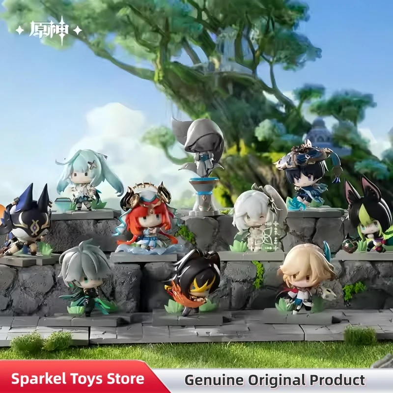 Genshin Impact Sumeru Battlefield Gracefulness Blind Box Tighnari Alhaitham Cute Statue Anime Figure Ornament Collect Toys Gift