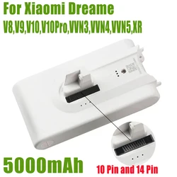 (5000mAh) aspirapolvere di ricambio-batteria di ricambio per Xiaomi Dreame V8,V9,V10,V10Pro,VVN3,VVN4,VVN5, batteria agli ioni di litio XR