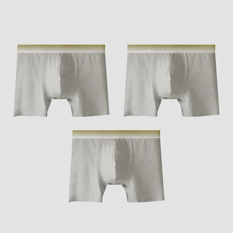 

Men's cotton underwear with antibacterial properties, straight-leg style, suitable for summer, comfortable and sporty shorts