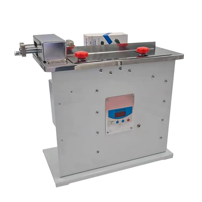 

ight-angle sealing labeling machine, transparent label self-adhesive 90-degree square box carton, automatic peeling and labeling