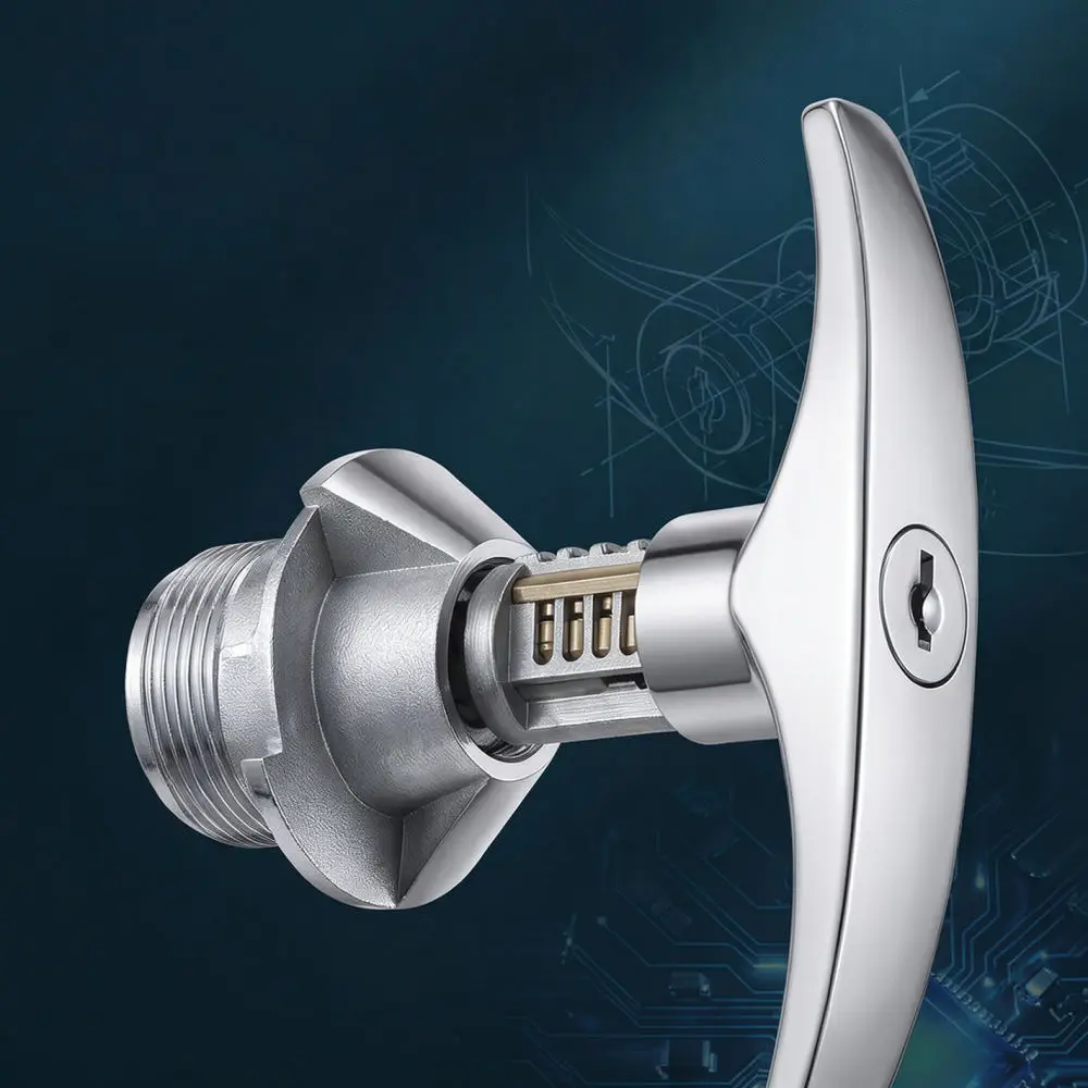 For For Chikai Zinc Alloy Cabinet Latch Industrial Power Distribution Box Handle Lock Metal Enclosure Hardware Security Device