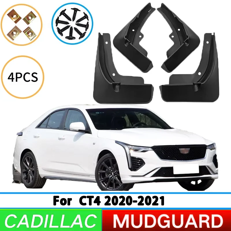 For 2020-2021 Cadillac CT4 front and rear wheel mudguards, car tire mudguards, splash guards, and automotive accessories.