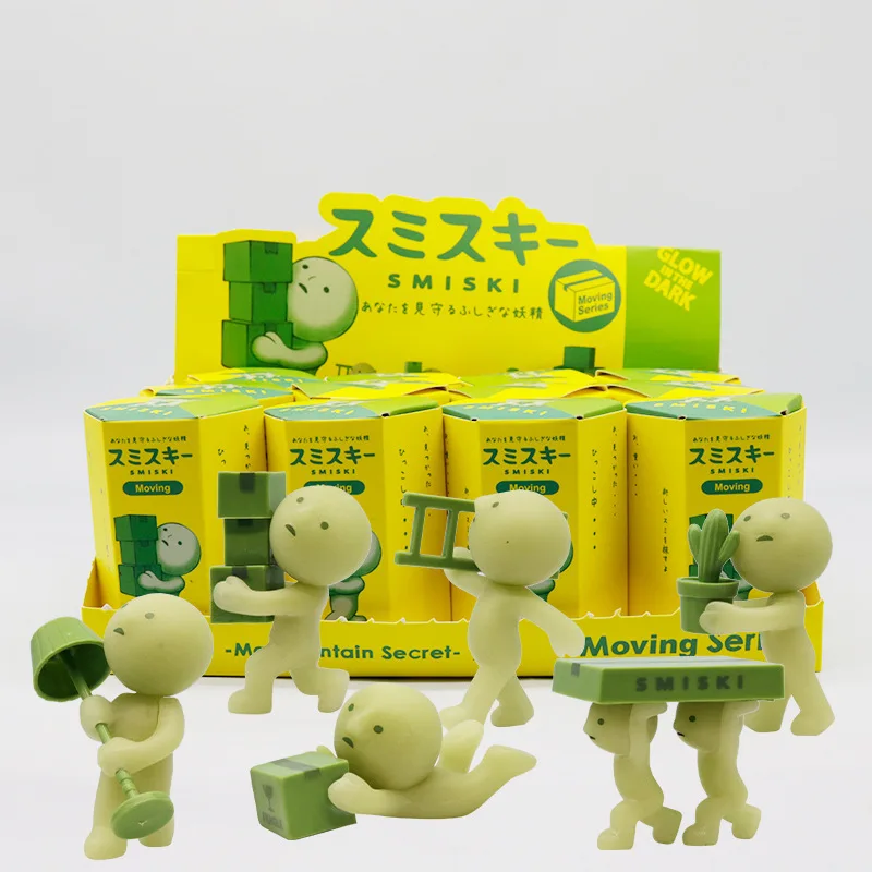 Mini Figure Carrier Series – Glow-in-the-Dark Green Surprise Blind Box (Cute Desktop Ornament – ​​Perfect as a Christmas Gift)