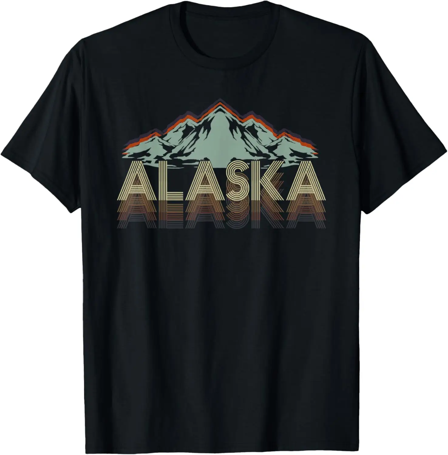 

US State Wilderness Mountain Hiking Wildlife Camping Alaska T-Shirt