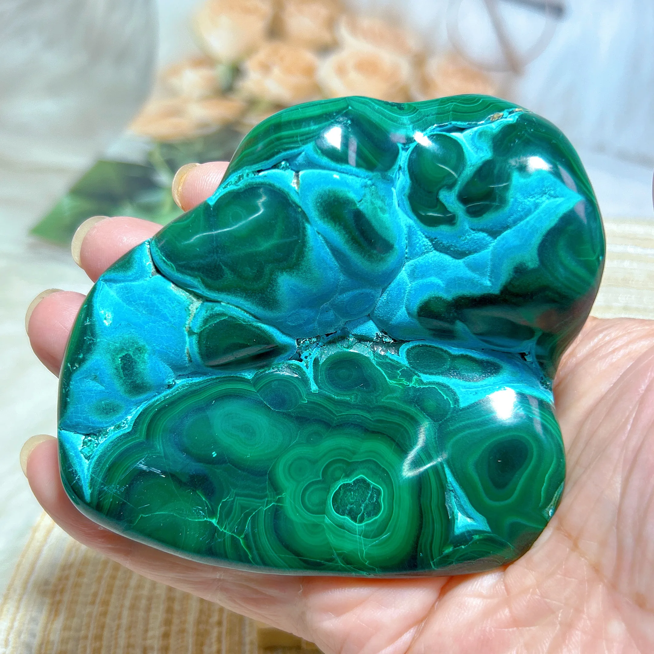 Healing High Quality Natural Crystals Chrysocolla Born With Malachite Free Form Raw Gemstones Home Decorations Room Decor Gift