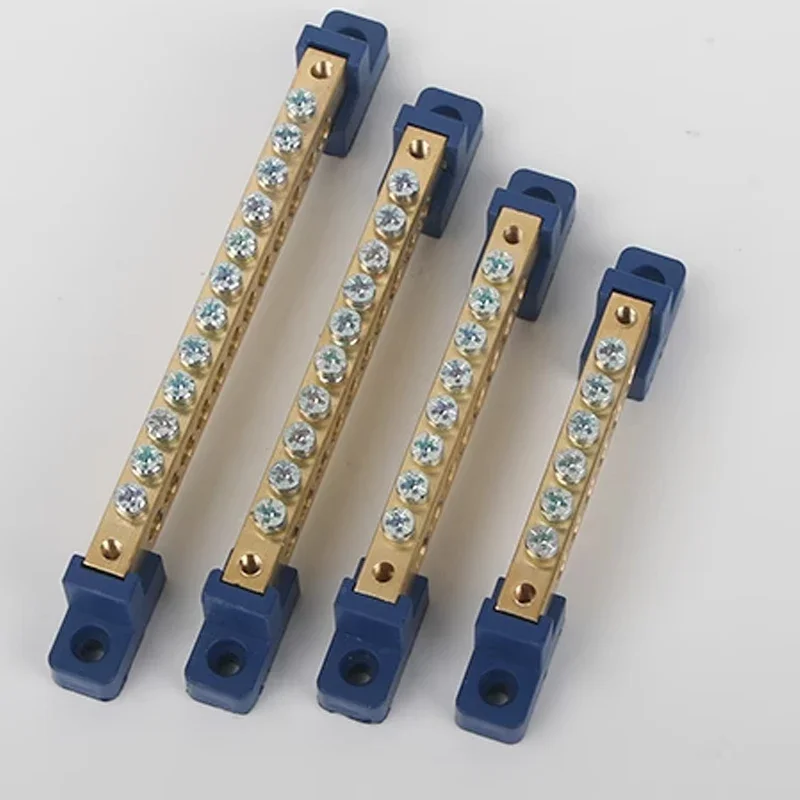 019 Series 6*9 8*12 4/6/8/10/12/14/16 Hole Zero Ground Row Copper Bar Connection Terminal Wiring Terminal of Distribution Box