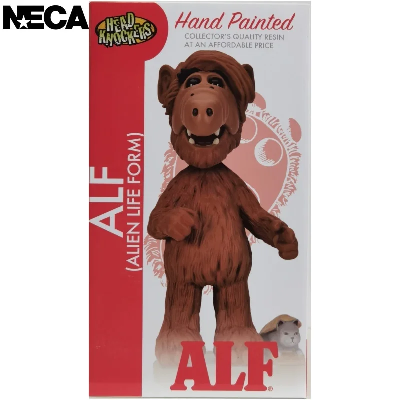 Neca Laser Anti-counterfeiting Home With Afu Alf Afu Pig Head Alien Shaking Head Doll Hand Made Model Toy Birthday Gift