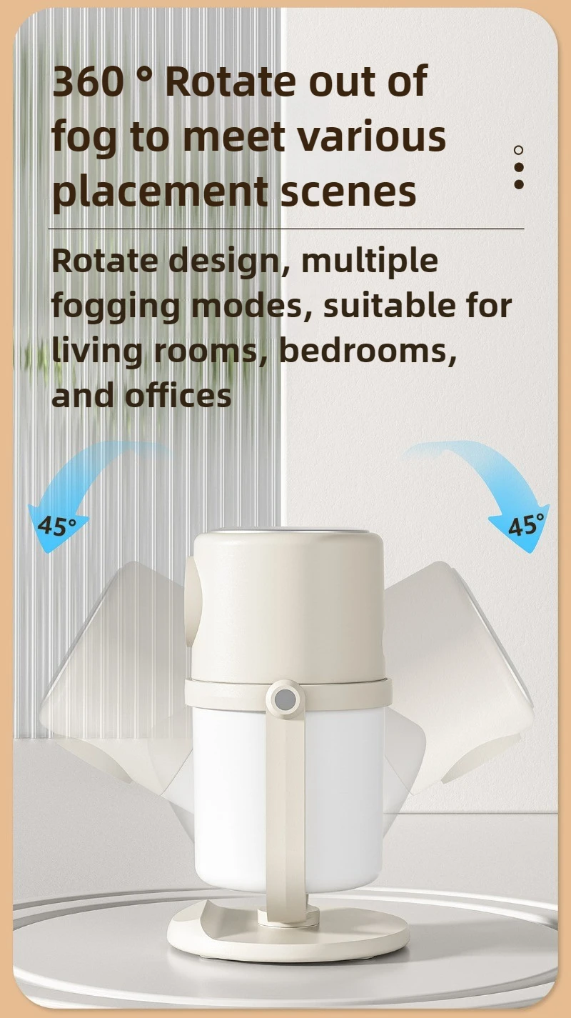 Novo umidificador casa inteligente atomizador de grande capacidade usb silencioso luz noturna pequena purificação de ar umidificador aromaterapia