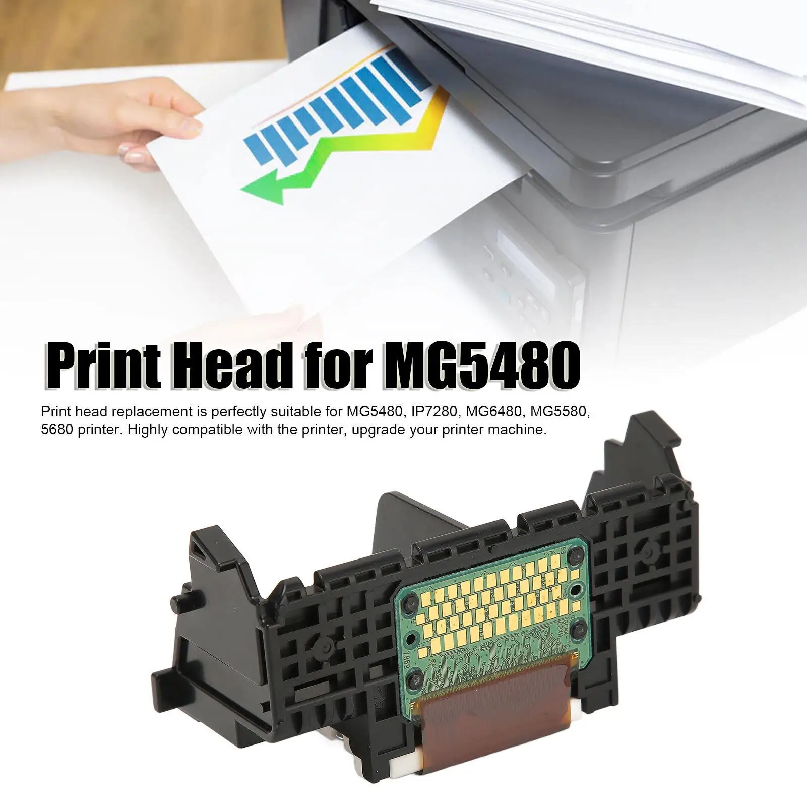 QY6 0082 Replacement Print Head - Fade Resistant ABS for Optimal for printing Machine Performance