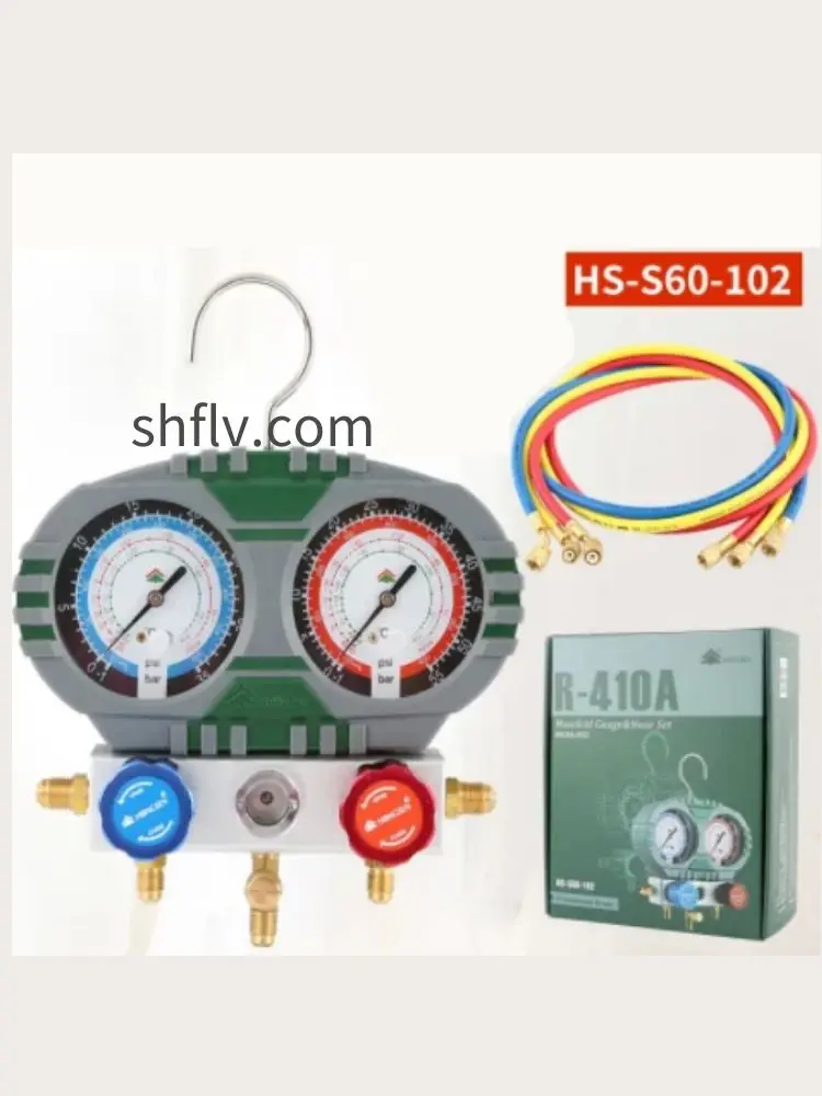 R410A/R32 Household air conditioner Refrigerant Manifold Gauge set With Hose And Hook fluoride table HS-S60-102-A