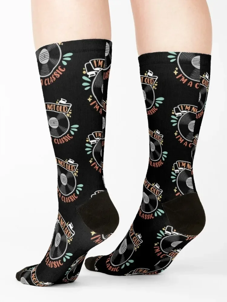 Vinyl Record LP Collector Record Lover Vinyl Music Socks essential custom sports basketball Socks Male Women's