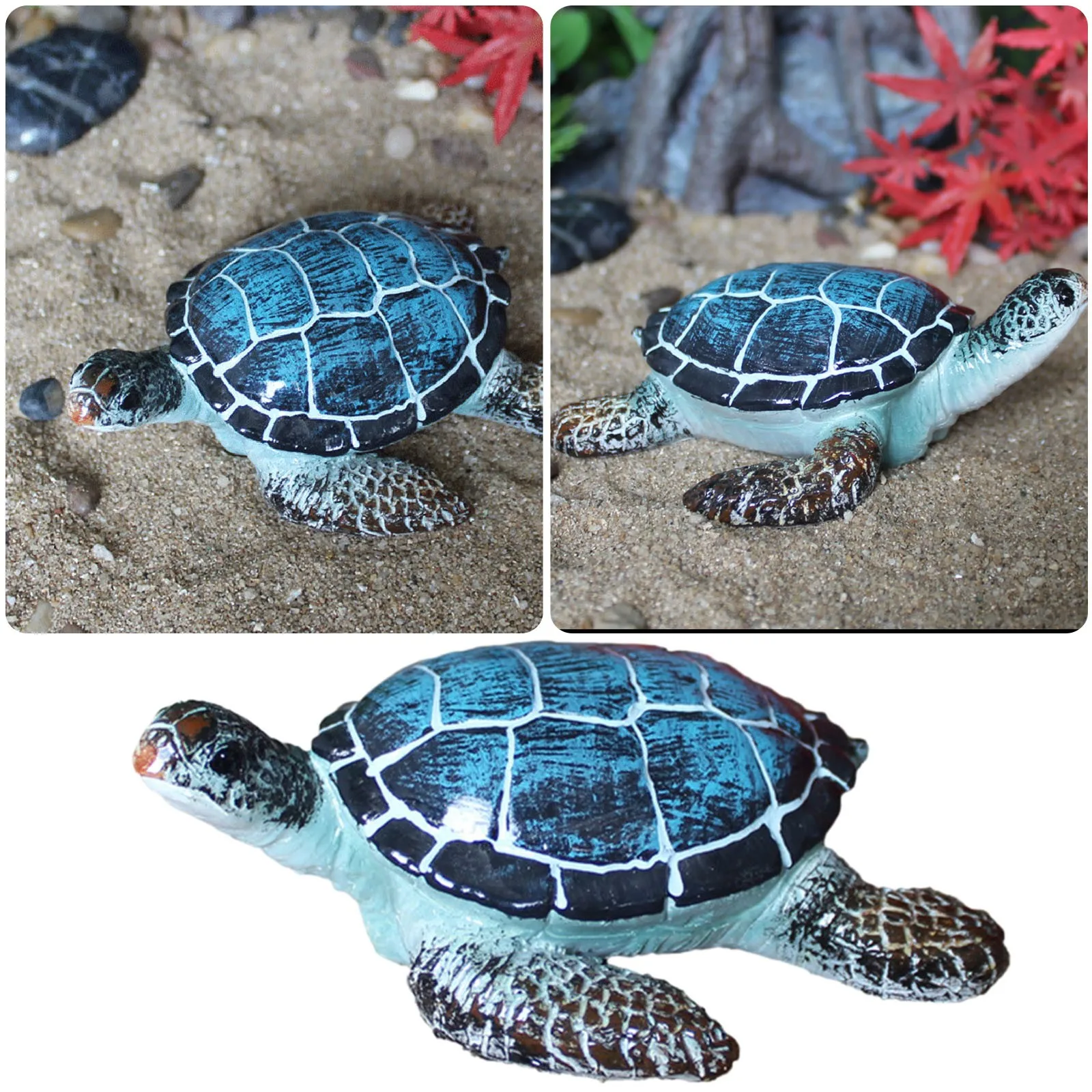 Summer Beach Beach Decoration Pool Decoration Sea Turtle Ornament Innovative Sea Turtle Ornament Garden Micro And Ornament Set