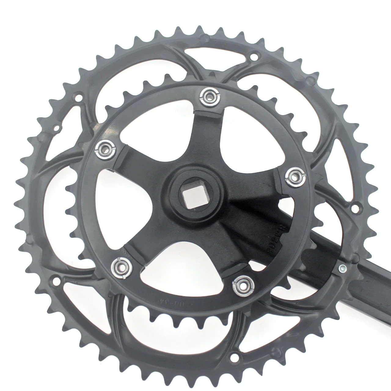 8/9 Speed 50/34T Road Bike Crankset BCD 110mm Diamond Hole Double Sprockets Bicycle Cranks Parts Chainwheel Bike Accessories