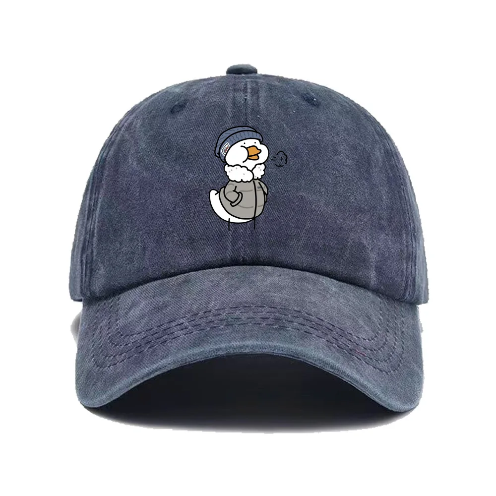 قبعة بيسبول مطبوعة بشكل لطيف، قبعة كلاسيكية منقار البط للرجال والنساء، للسفر في الهواء الطلق، حماية من الشمس والتظليل