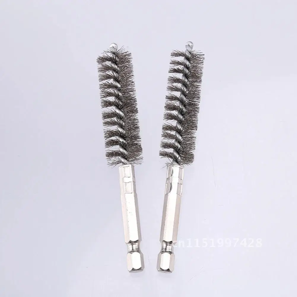 6pcs Power Drill Impact Drill Stamping Machine Cleaning Wire Brushes Stainless Steel Wire Pipe Cleaning Brushes