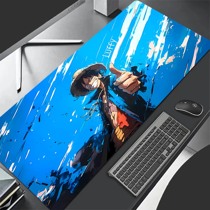 Mouse Pad Non-Slip Rubber mousepads Game player notebook computer Pad table mat PC carpet O-ONE PIECES L-Luffy Mousepad Anime XL