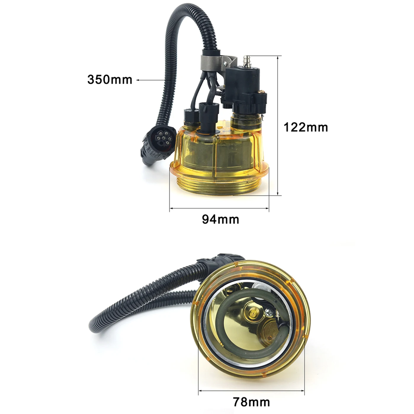 

Fuel Water Separator Bowl With Heating Function For Volvo/renault ( 20808386 20870050 20478263 2086939 20869387