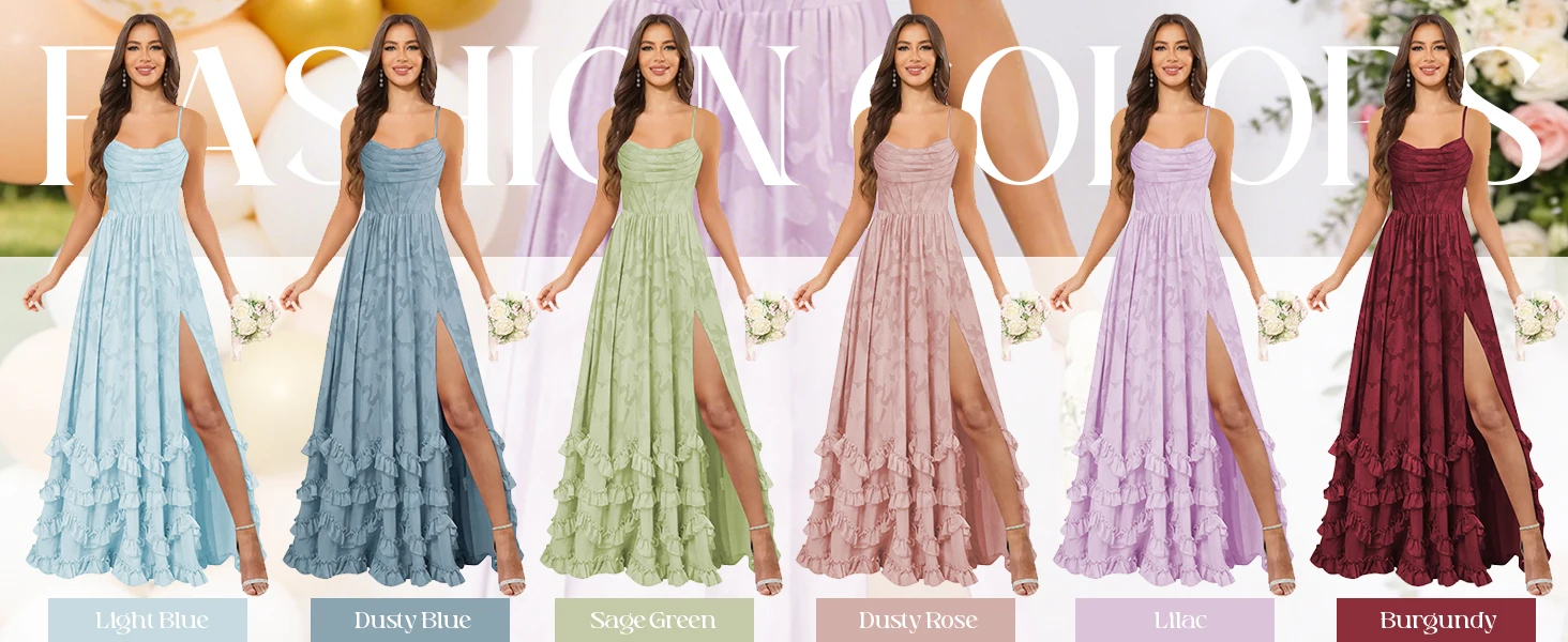 Cowl Neck Bridesmaid Dress