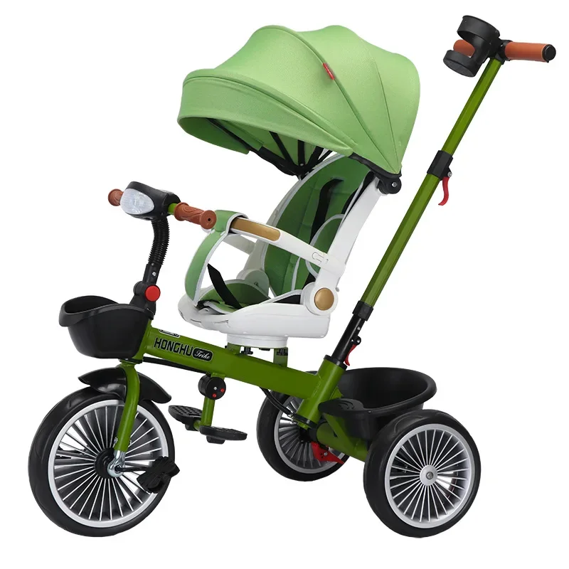 

New Multi-functional 4 in 1 1-6 Year Old Children's Tricycle with Rotatable Reclining Function