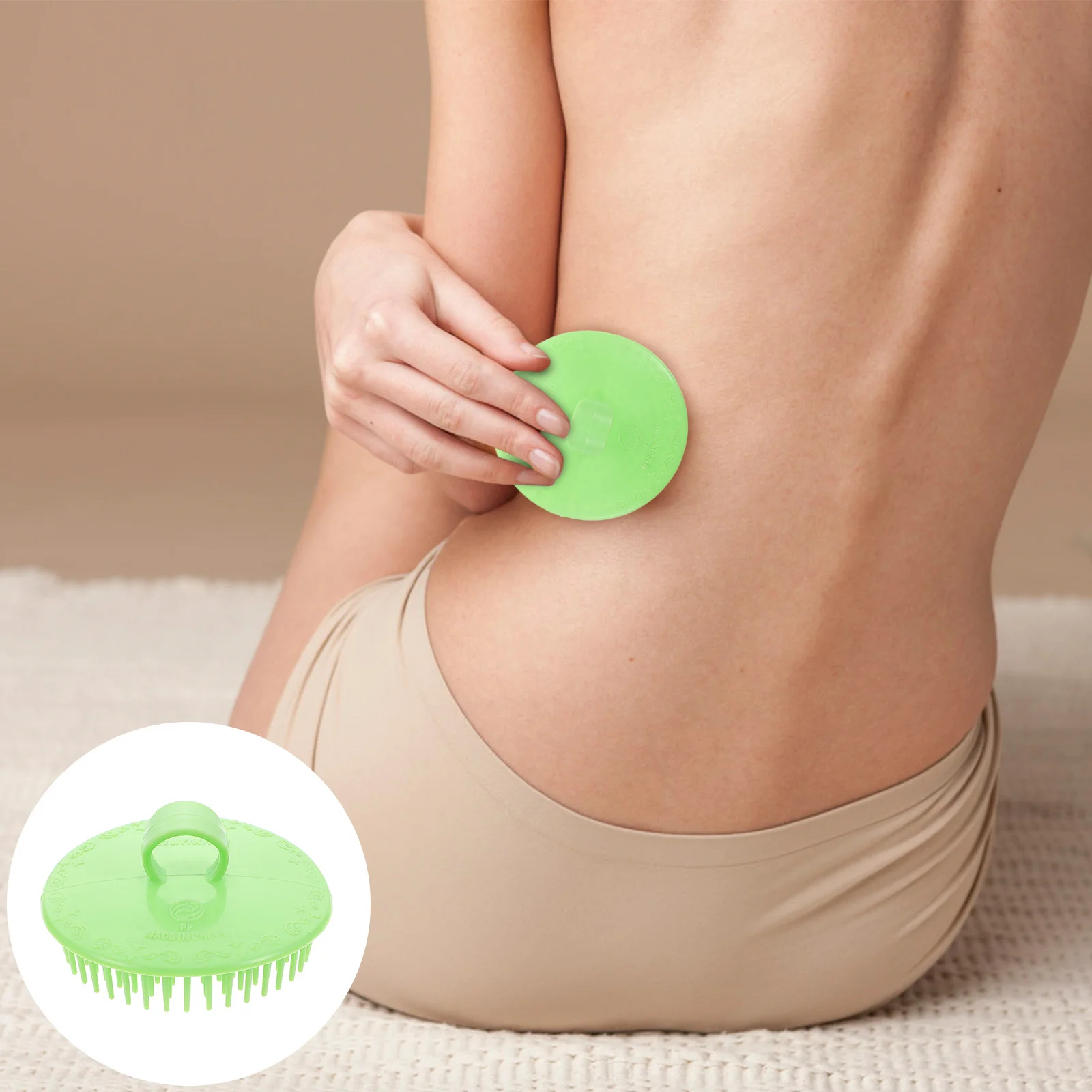 

1pc Silicone Massage Brush Compact Mini Massager For Body Leg Arm Thighs Hips Belly Cellulite Treatment Shower Slimming Tool