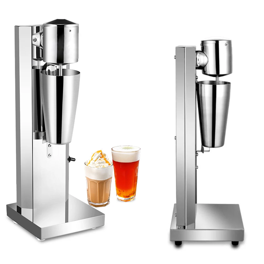 Milkshake Maker Machine Commercial Milk Shake Maker Mixer Electric Drink Mixer Single Head Milkshake Blender Stainless Steel