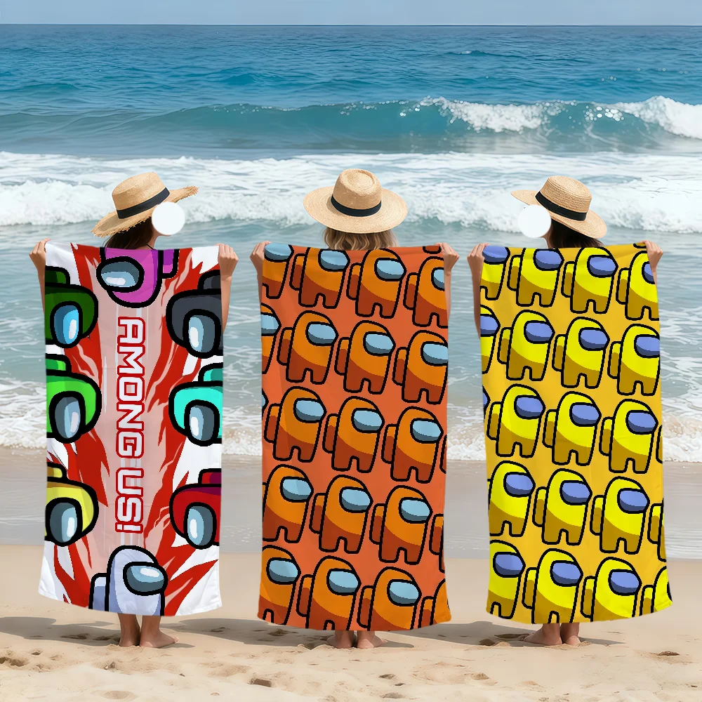 game art cartoon funny Soft Beach Towels Quick Dry Pool Towel for Travel Gym U-u-us-S bathing Spa Camp sport Gift A-A-a-amongS