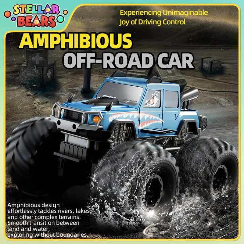 

Amphibious Vehicle 2.4G RC Off-Road Car Children Toys Waterproof Remote Control Climbing Off Road Buggy Amphibious Cars Boys Toy