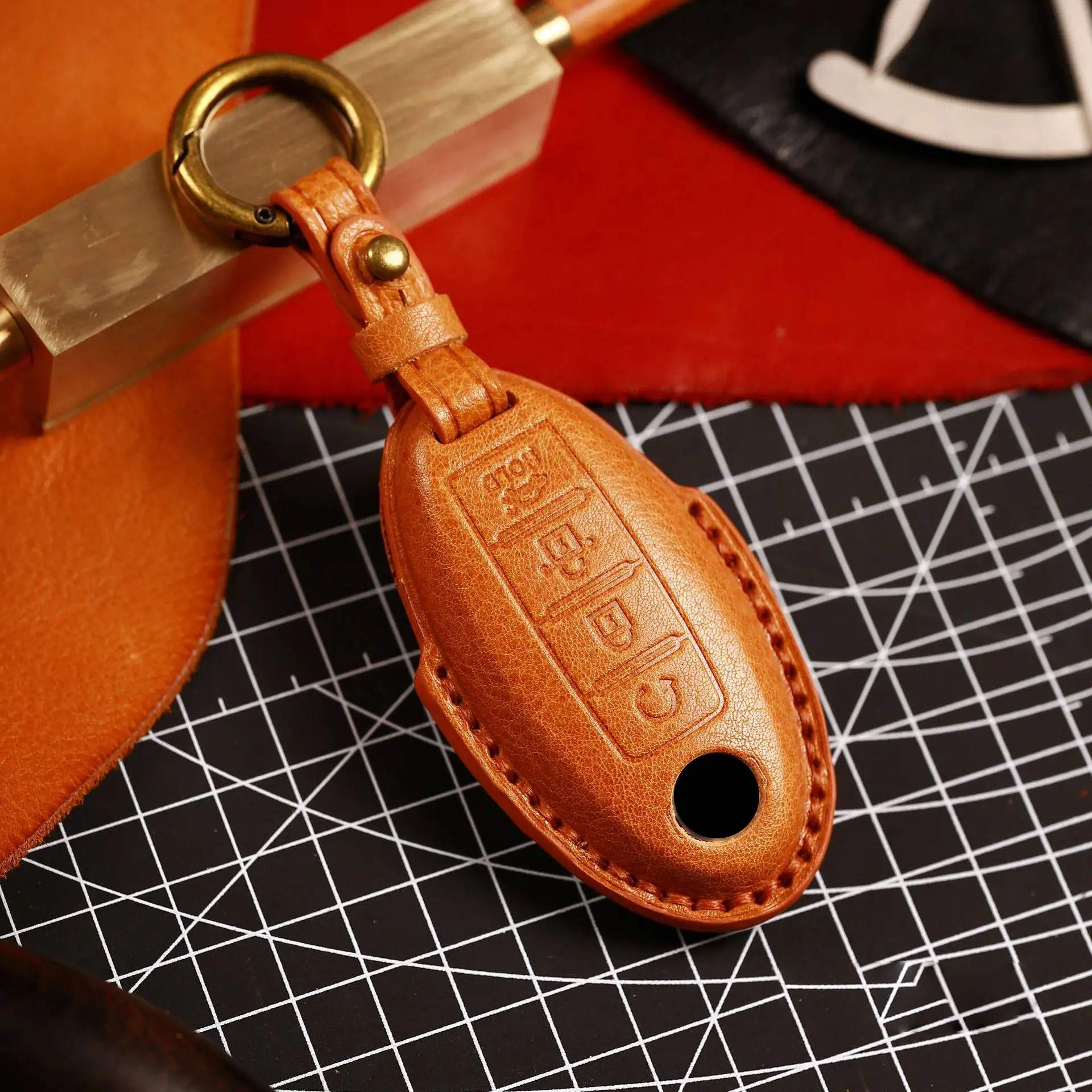 Leather Car Key Cas…